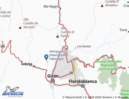 Carte MICHELIN Altos del Kennedy - ViaMichelin