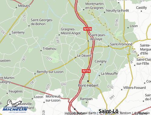 MICHELIN Le Dézert map - ViaMichelin