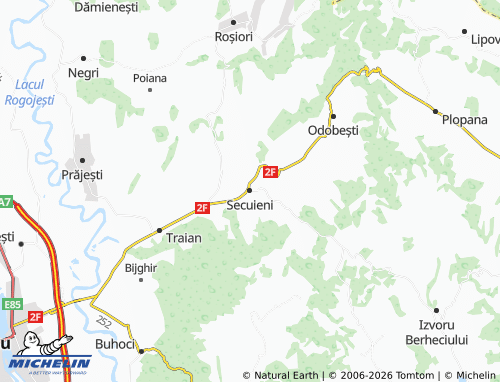 Mappa MICHELIN Secuieni - ViaMichelin