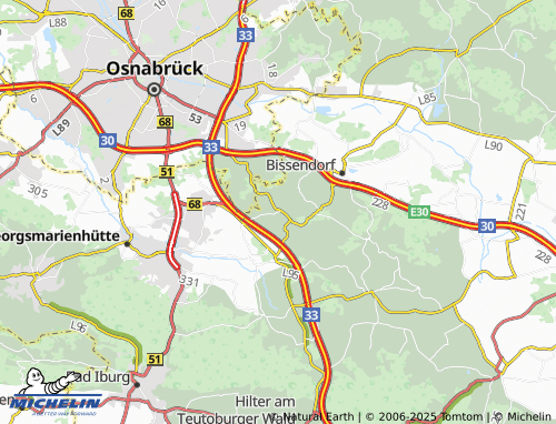 MICHELIN Holsten-Mündrup map - ViaMichelin