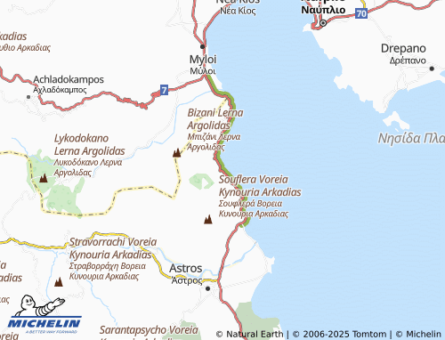 Carte MICHELIN Chania Xiropigadou - ViaMichelin