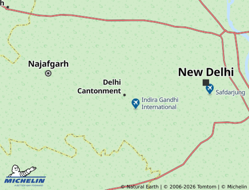 MICHELIN Delhi Cantonment map - ViaMichelin