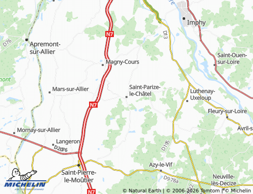 Mappa MICHELIN Saint-Parize-le-Châtel - ViaMichelin