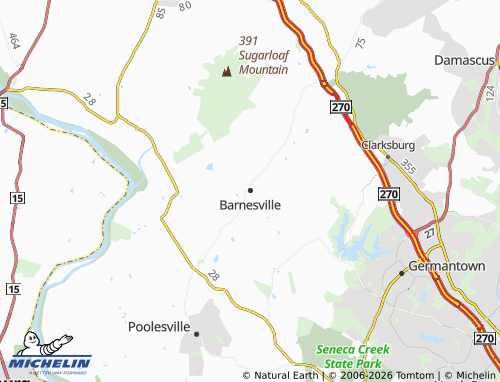 Mapa MICHELIN Barnesville - ViaMichelin