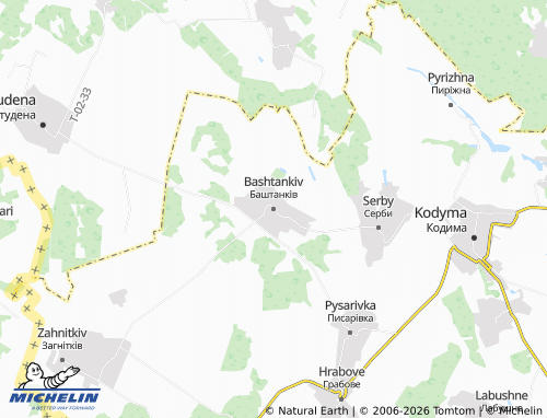 Mapa MICHELIN Bashtankiv - ViaMichelin