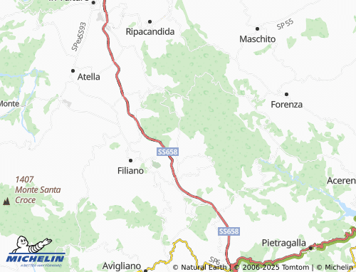 MICHELIN-Landkarte Piano del Conte - ViaMichelin