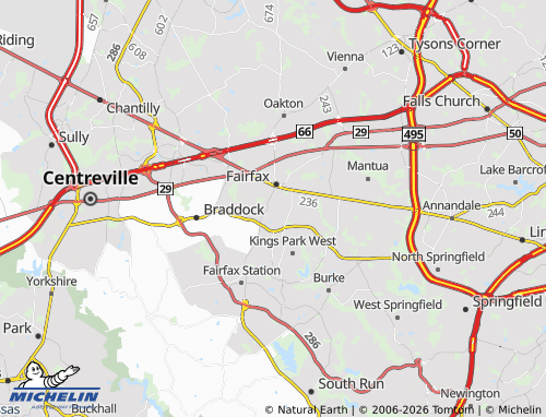 Mappa MICHELIN George Mason - ViaMichelin