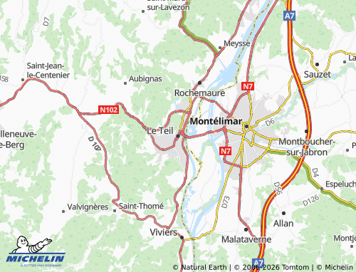 MICHELIN Le Teil map - ViaMichelin