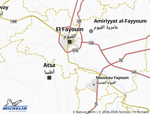 Carte MICHELIN Sinoufar - ViaMichelin