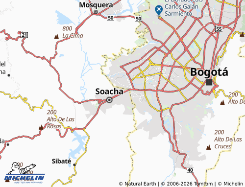 Carte MICHELIN Las Acacias II - ViaMichelin