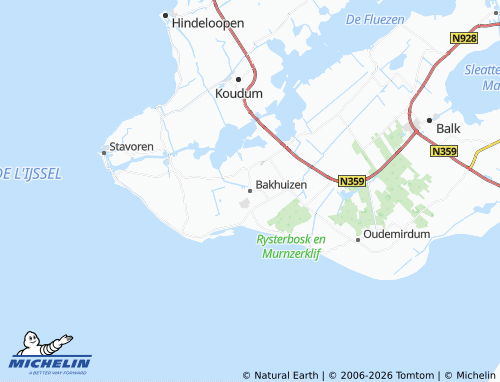 Carte MICHELIN Bakhuizen - ViaMichelin