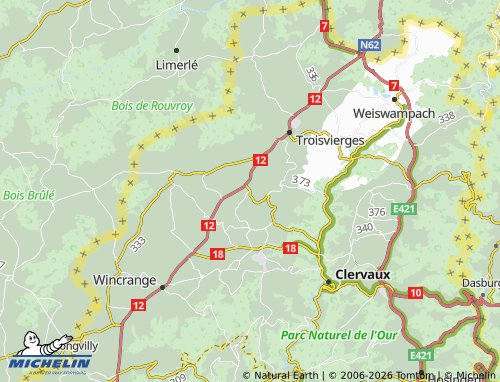 MICHELIN Asselborn map - ViaMichelin