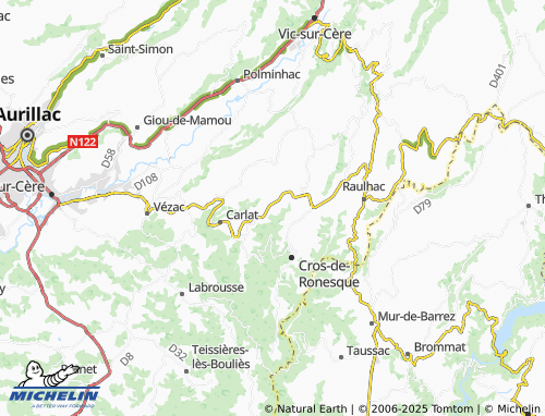 MICHELIN-Landkarte Le Montat - ViaMichelin