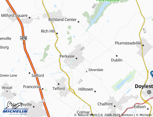 Mappa MICHELIN Perkasie - ViaMichelin