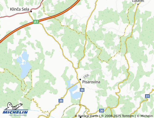 MICHELIN Bratina-Deželići map - ViaMichelin