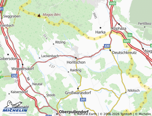 Mappa MICHELIN Horitschon - ViaMichelin