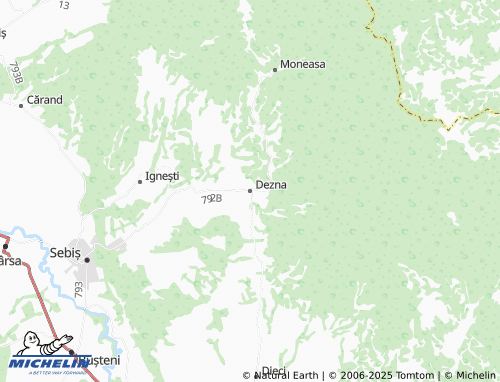MICHELIN Dezna map - ViaMichelin