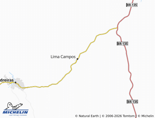 MICHELIN Lima Campos map - ViaMichelin