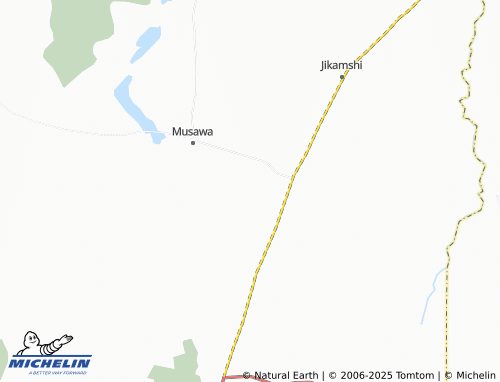 MICHELIN Tasha-Margawa map - ViaMichelin