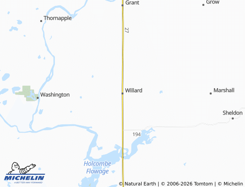 Mappa MICHELIN Willard - ViaMichelin