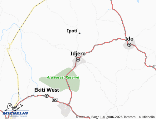 Mappa MICHELIN Idjero - ViaMichelin