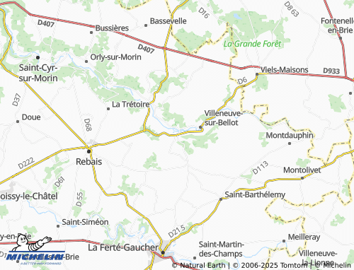 MICHELIN Bellot map - ViaMichelin