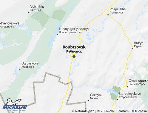 MICHELIN-Landkarte Rubtsowski Rajon - ViaMichelin