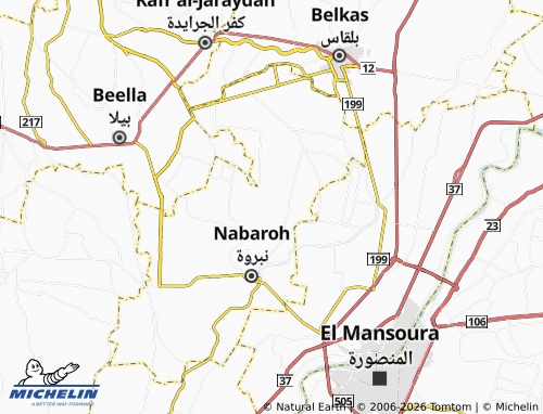 Mapa MICHELIN al-Tayyibah - ViaMichelin