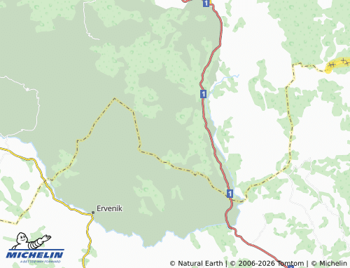 MICHELIN Kom map - ViaMichelin