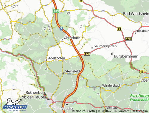 MICHELIN Endsee map - ViaMichelin