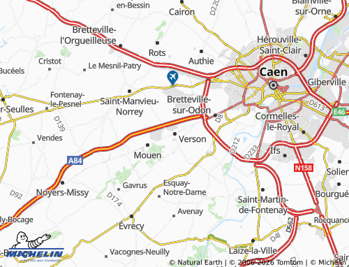 MICHELIN Verson map - ViaMichelin