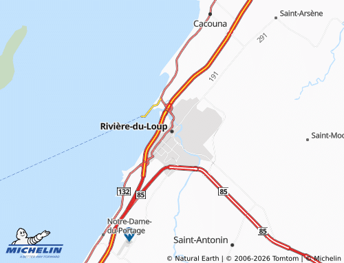 MICHELIN Rivière-du-Loup map - ViaMichelin