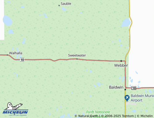 MICHELIN Sweetwater map - ViaMichelin
