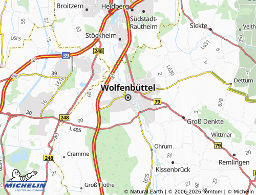 MICHELIN-Landkarte Wolfenbüttel - ViaMichelin