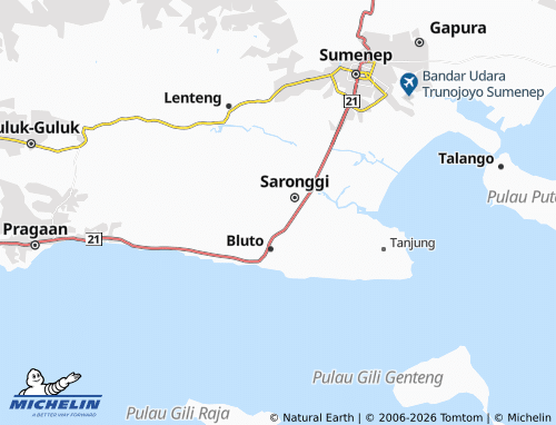 Mapa MICHELIN Bungbungan - ViaMichelin