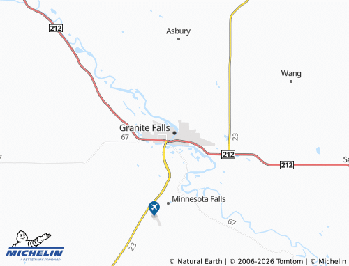 Mappa MICHELIN Granite Falls - ViaMichelin