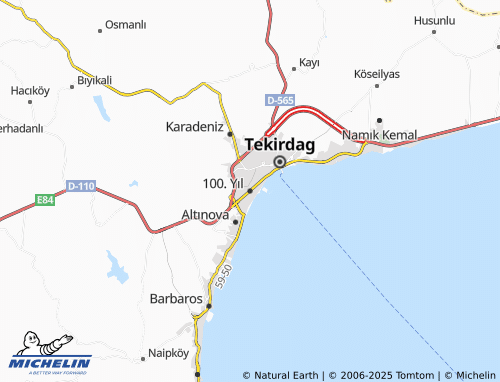 MICHELIN 100. Yıl map - ViaMichelin