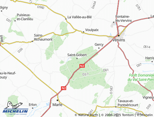 MICHELIN Saint-Gobert map - ViaMichelin