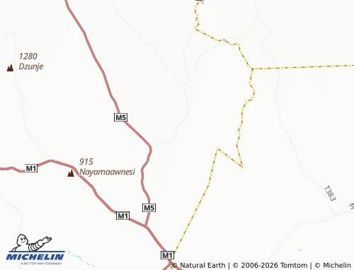 MICHELIN Chibalala map - ViaMichelin