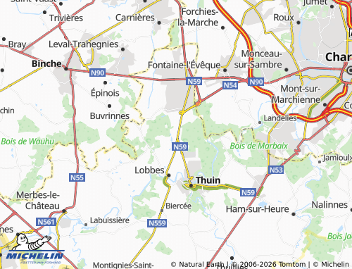 Mappa MICHELIN Les Bonniers - ViaMichelin