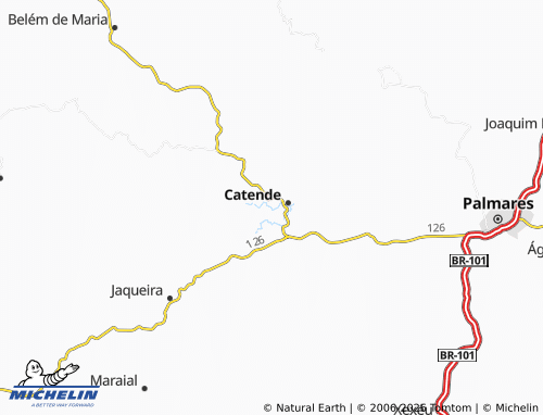 Mappa MICHELIN Nova Catende - ViaMichelin