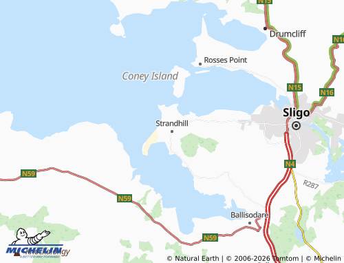 Mapa MICHELIN Strandhill - ViaMichelin
