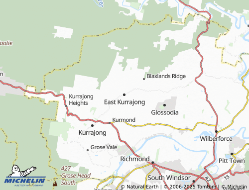 MICHELIN East Kurrajong map - ViaMichelin