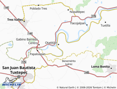 MICHELIN Otatitlán map - ViaMichelin