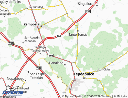 MICHELIN Tepa El Grande map - ViaMichelin