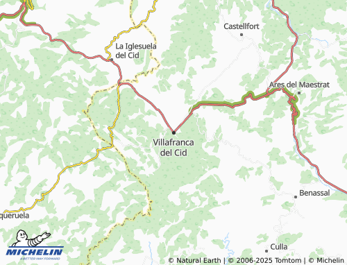 MICHELIN Villafranca del Cid map - ViaMichelin