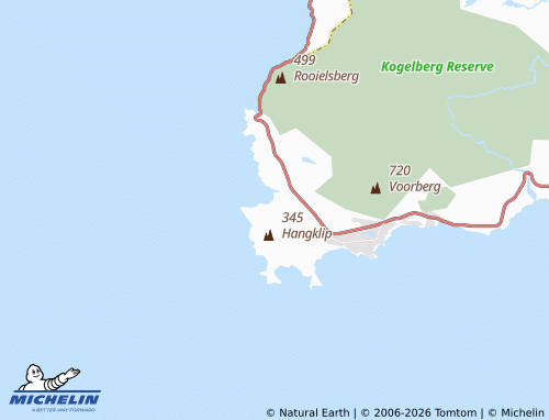 MICHELIN-Landkarte Pringle Bay - ViaMichelin