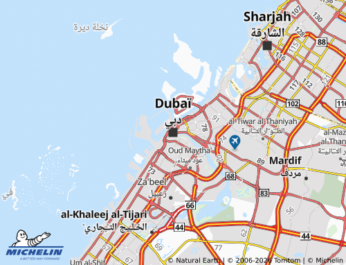 Mappa MICHELIN Dubai - ViaMichelin