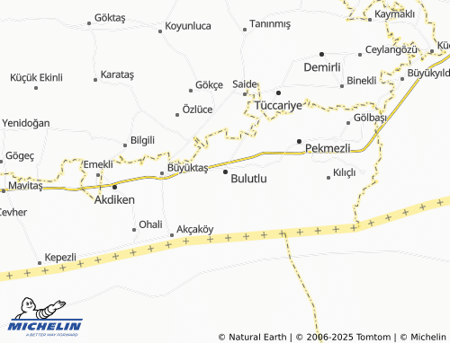 MICHELIN Bulutlu map - ViaMichelin