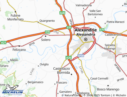 MICHELIN Casalbagliano map - ViaMichelin